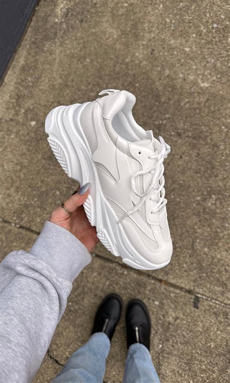 chunky white sneakers reddit